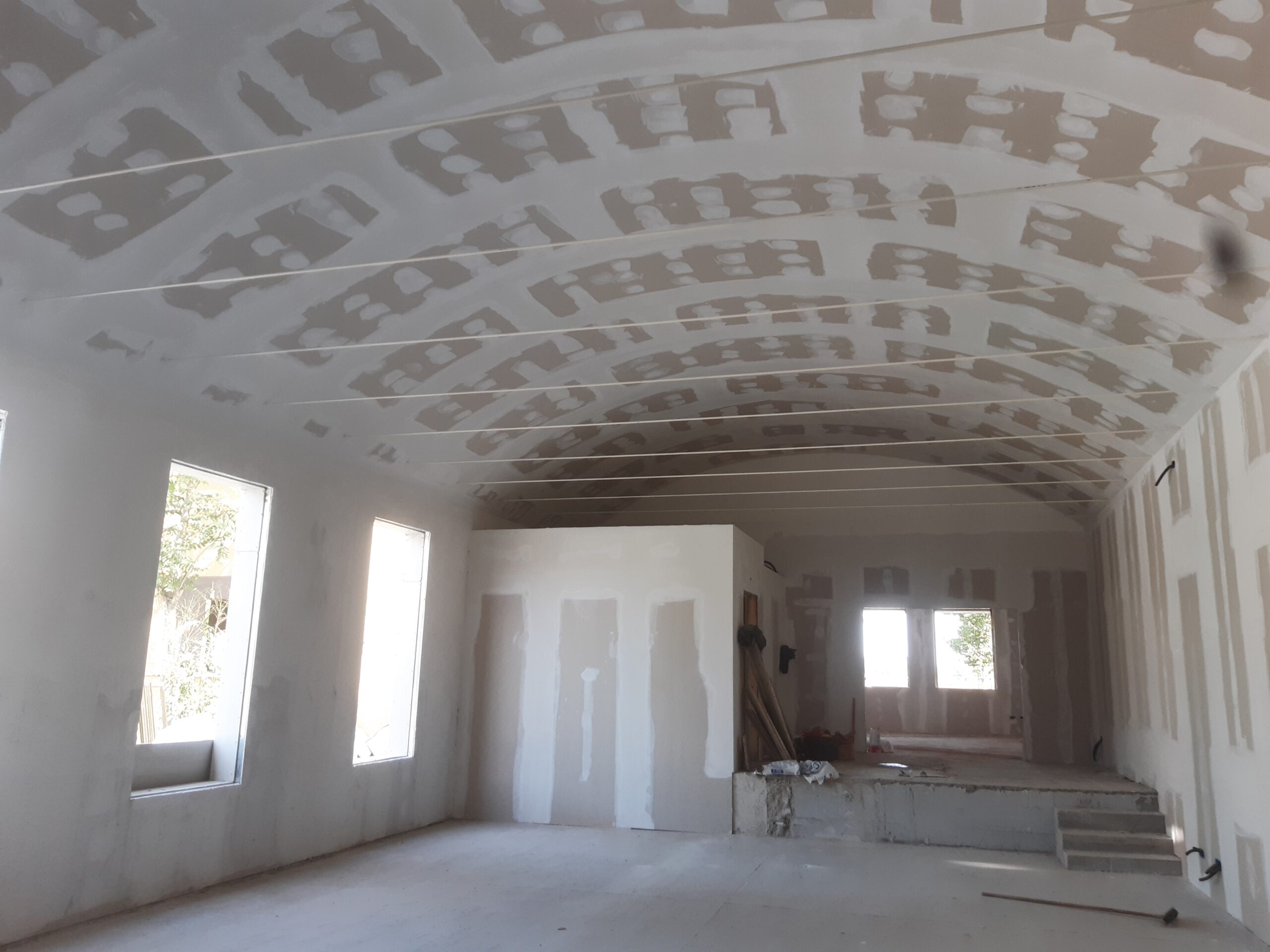 Pareti e rivestimento in gesso rivestito